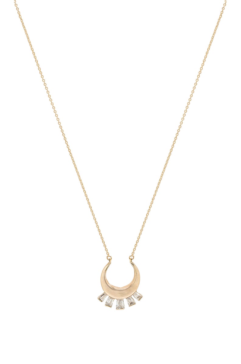 Elizabeth Stone Queen Crescent Necklace