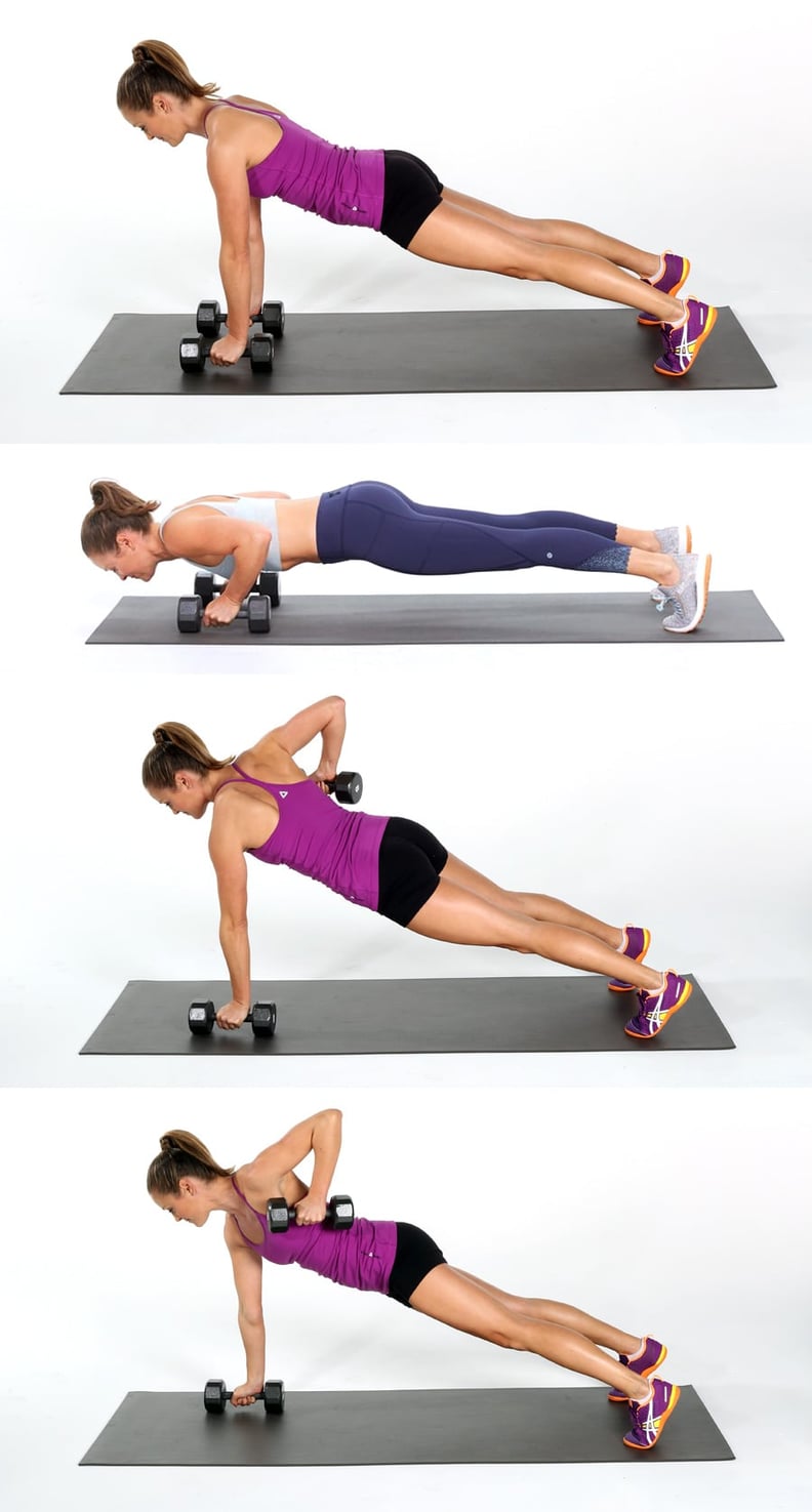Dumbbell Push-Up With Renegade Row
