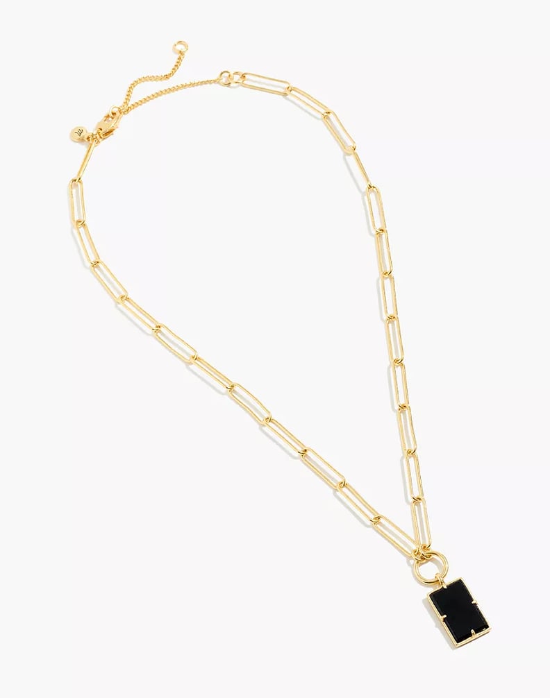 A Simple Chain: Madewell Darkstone Statement Necklace