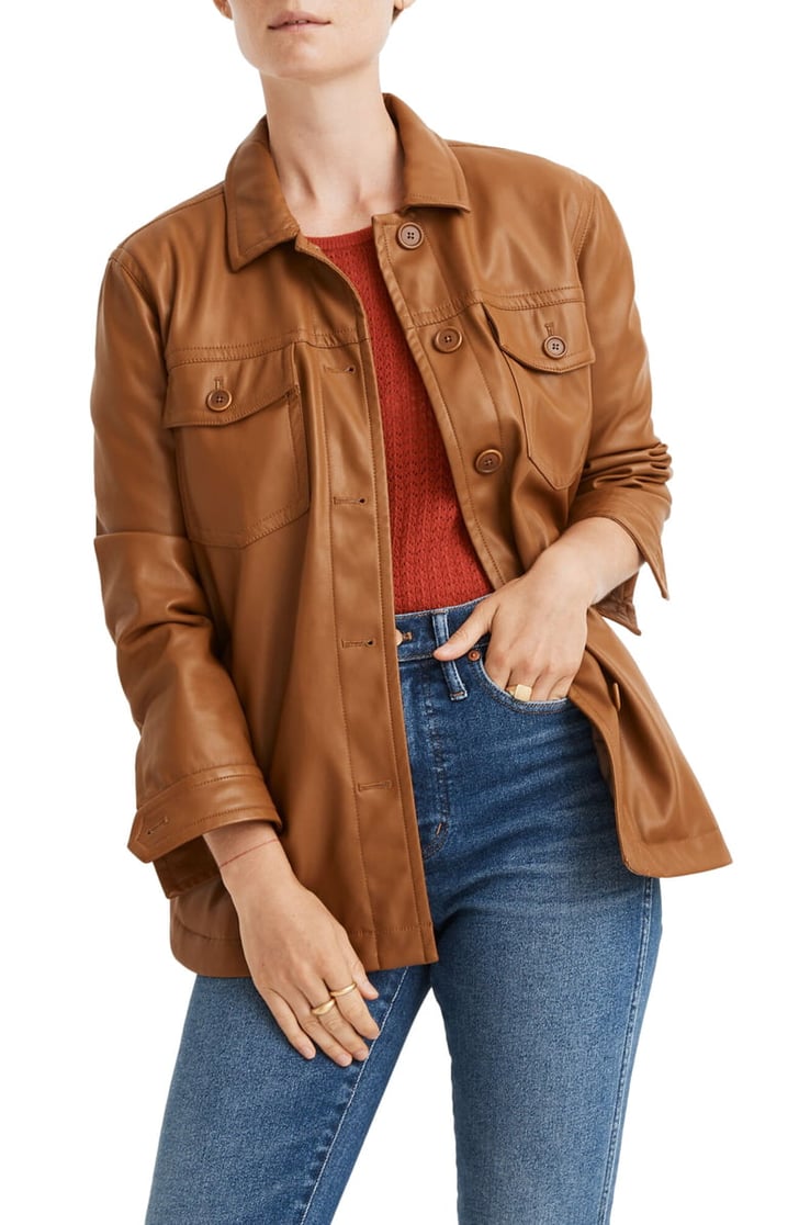Madewell Faux Leather Chore Jacket 