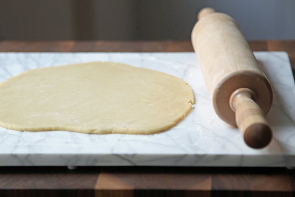 Roll the dough out before chilling in the fridge.