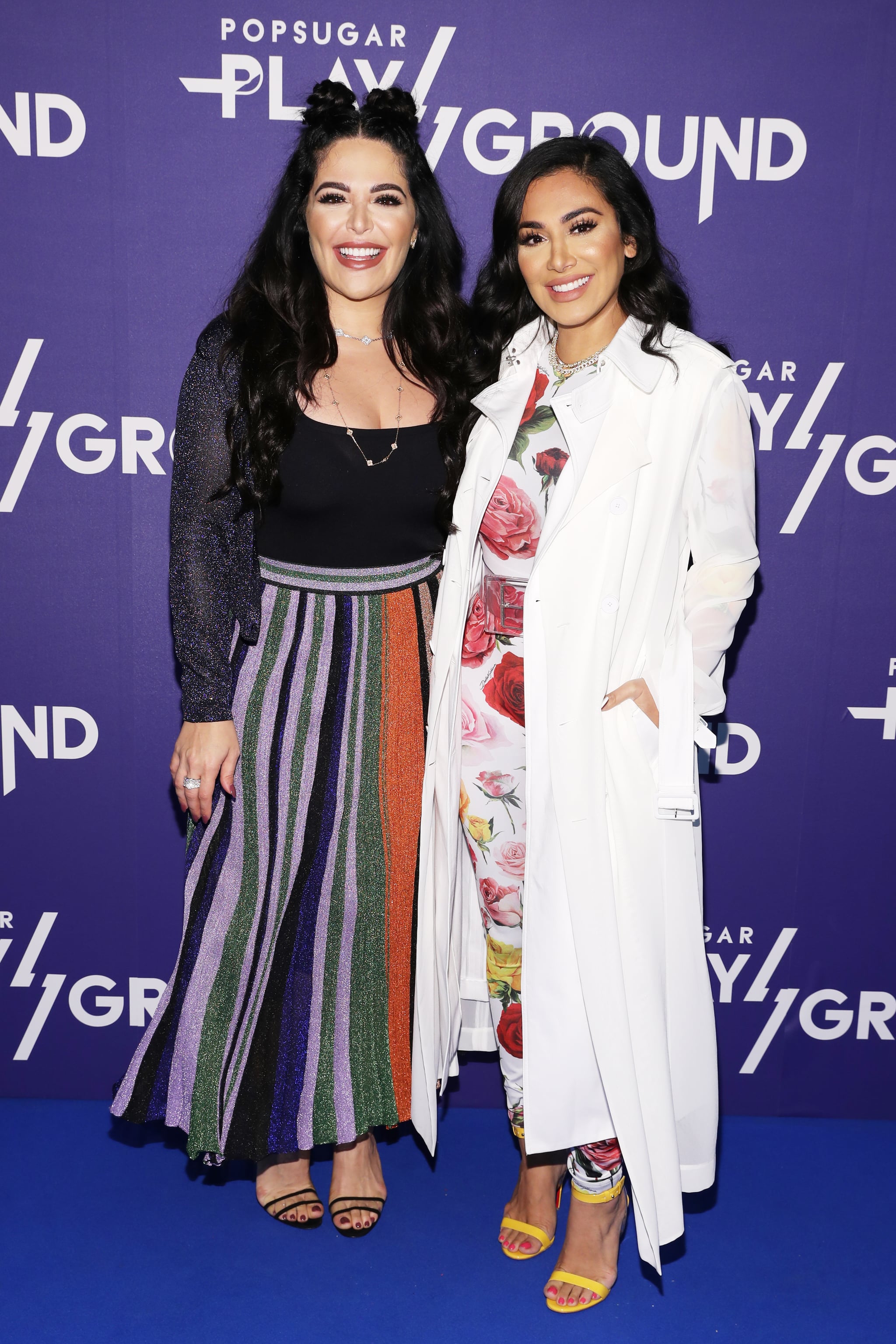 NEW YORK, NY - JUNE 10:  Makeup artists Mona Kattan (L) and Huda Kattan attend day 2 of POPSUGAR Play/Ground on June 10, 2018 in New York City.  (Photo by Cindy Ord/Getty Images for POPSUGAR Play/Ground)