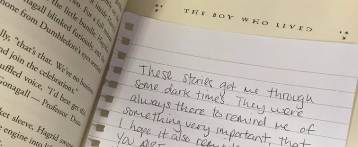 Leaving Notes in Harry Potter Books | #PotterItForward