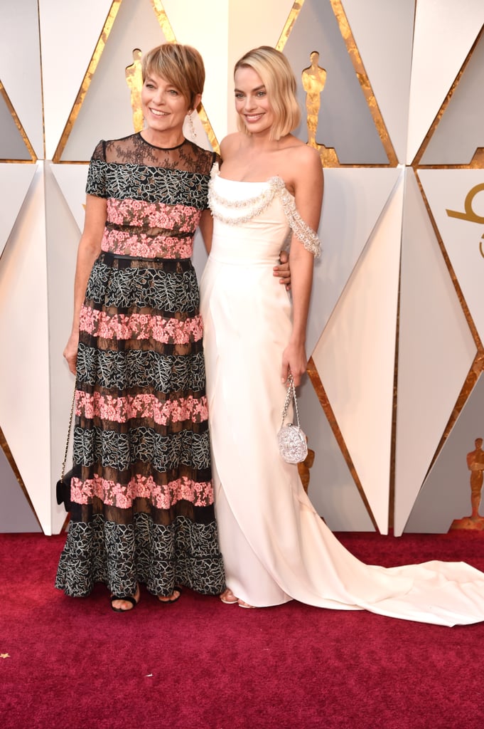 Margot Robbie and Her Mother at the 2018 Oscars