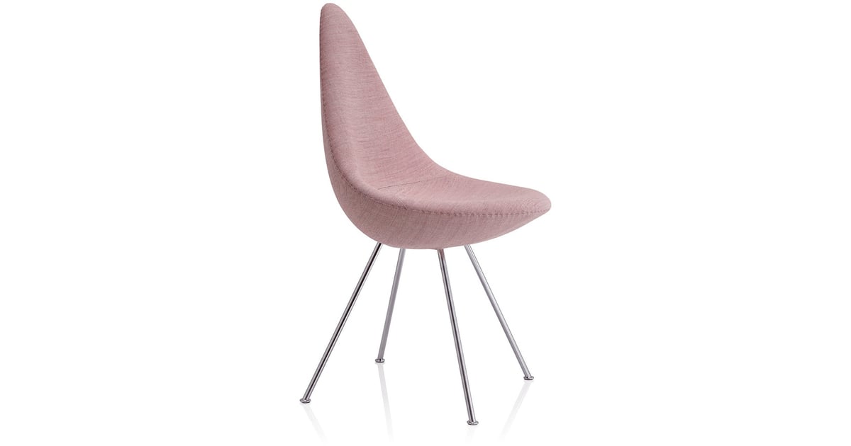 Republic of Fritz Hansen Drop Chair Fully Upholstered Pink Accent Chairs For the House