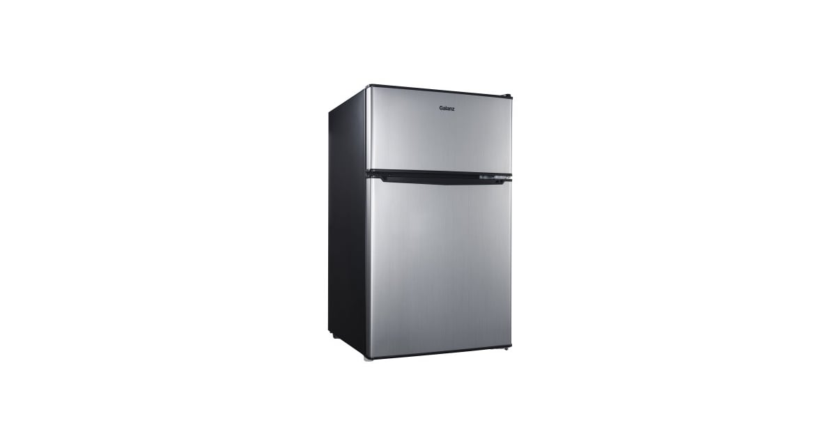 Galanz Compact Refrigerator Double Door Dorm Room Essentials at