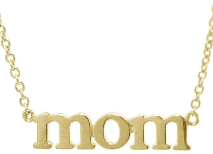 Jennifer Meyer Statement "Mom" Necklace ($550)