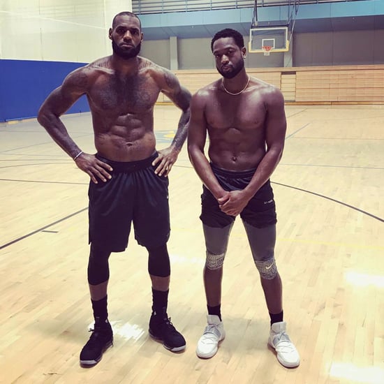 LeBron James and Dwyane Wade Shirtless Picture