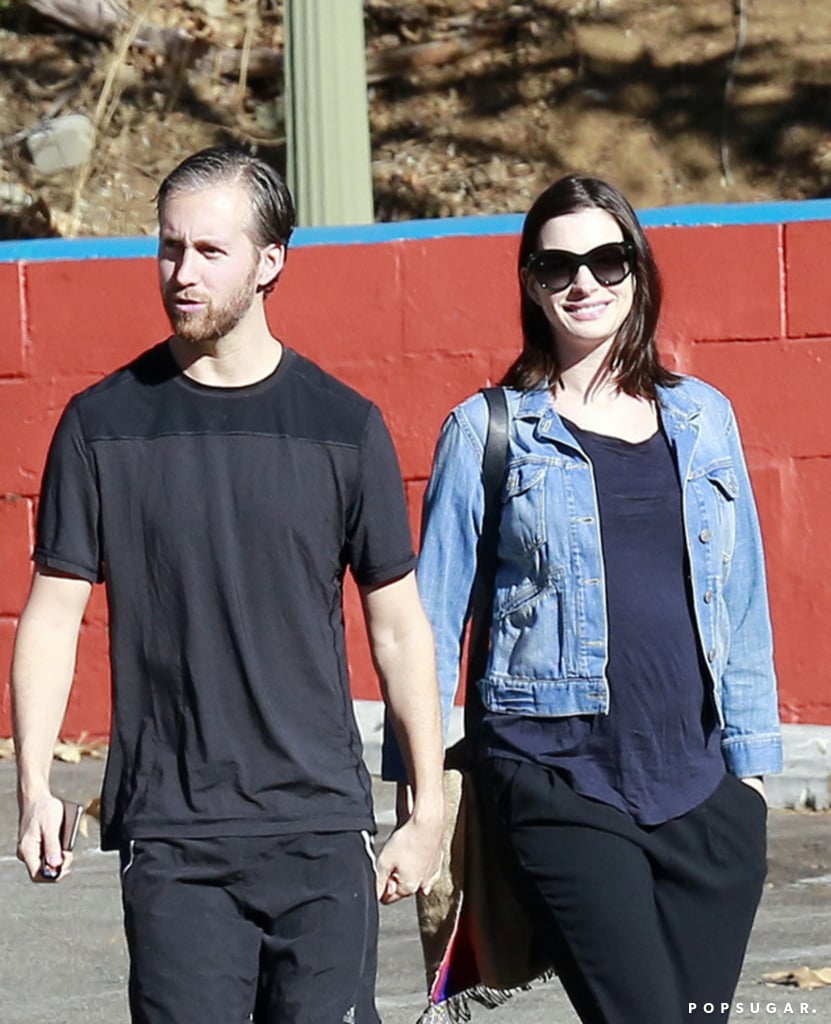 Anne Hathaway and Adam Shulman in LA After Pregnancy News