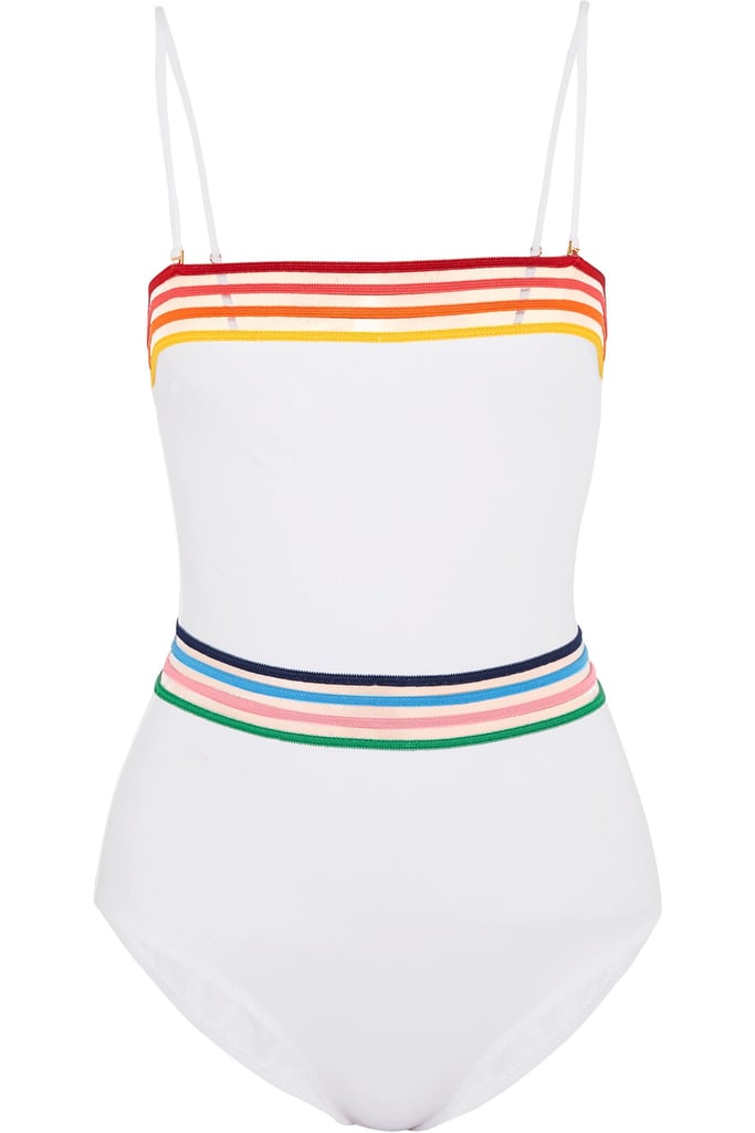 A Rainbow One-Piece Swimsuit