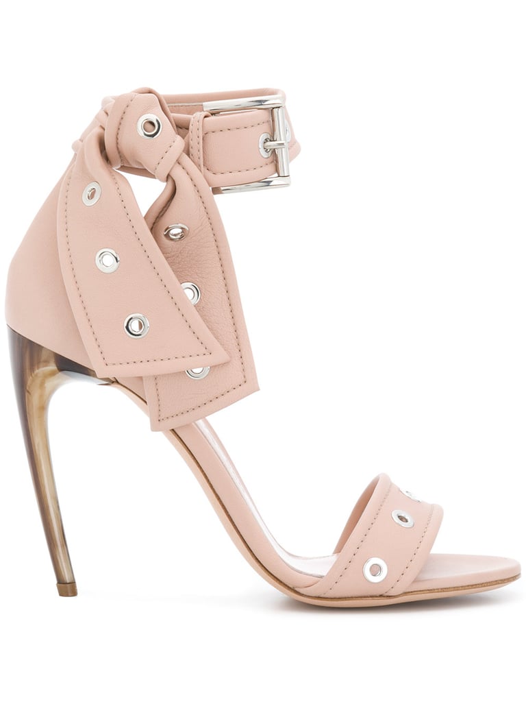 Alexander McQueen Horn Heel Sandals