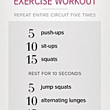 5 10 15 Workout Let Your Body Be The Gym With These Printable No Equipment At Home Workouts Popsugar Fitness Middle East Photo 3
