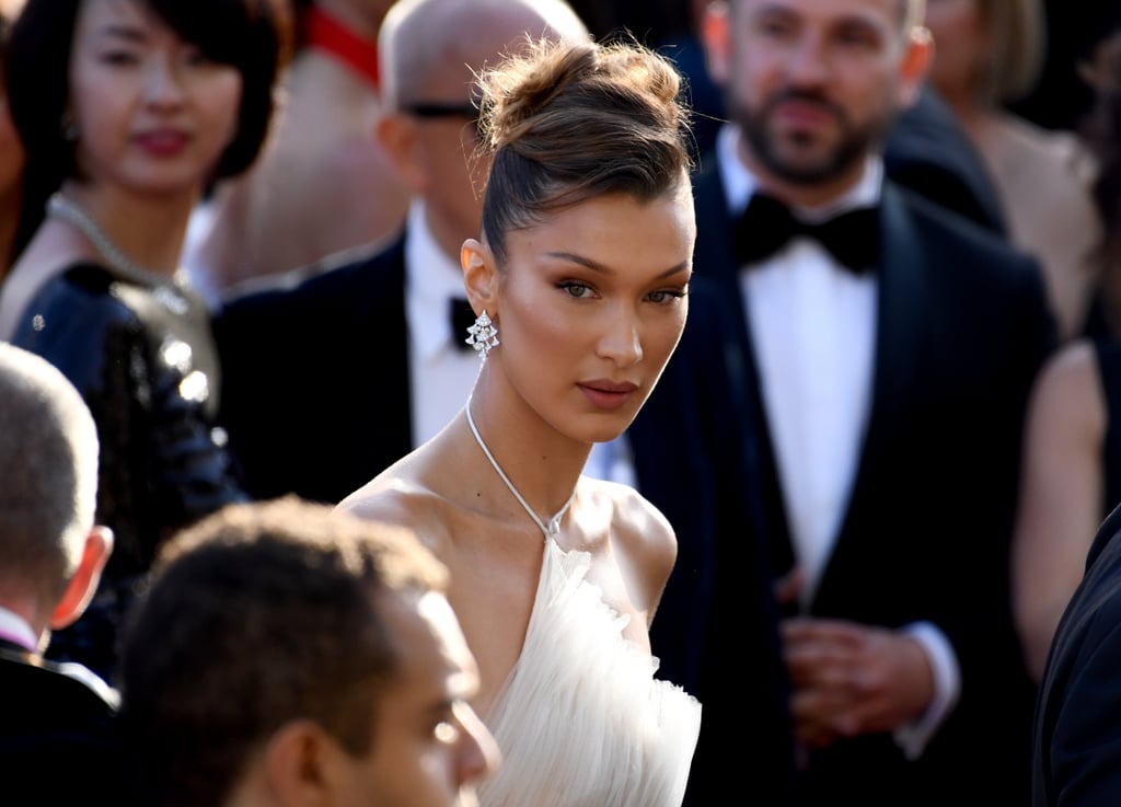 Bella Hadid's White Dior Gown at Cannes 2019