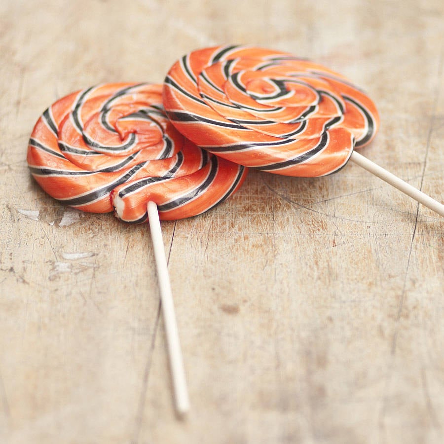 Sophia Victoria Joy Giant Swirly Halloween Lollipops