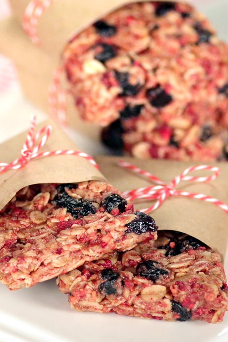 No-Bake Triple-Berry Granola Bars