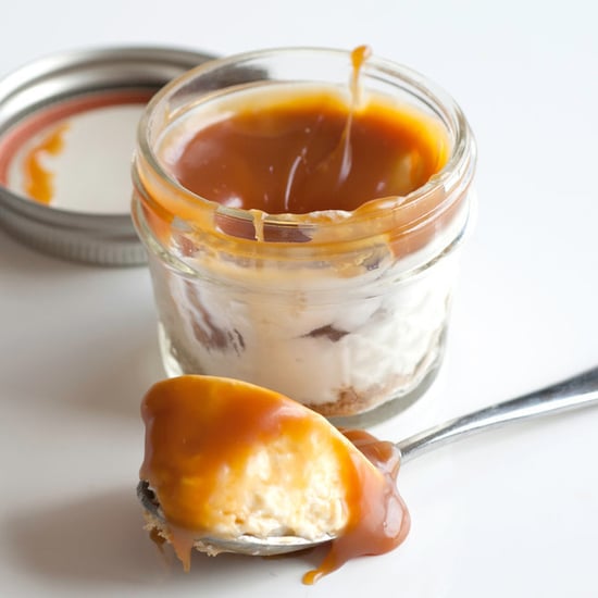 Mason Jar Salted Caramel Cheesecake