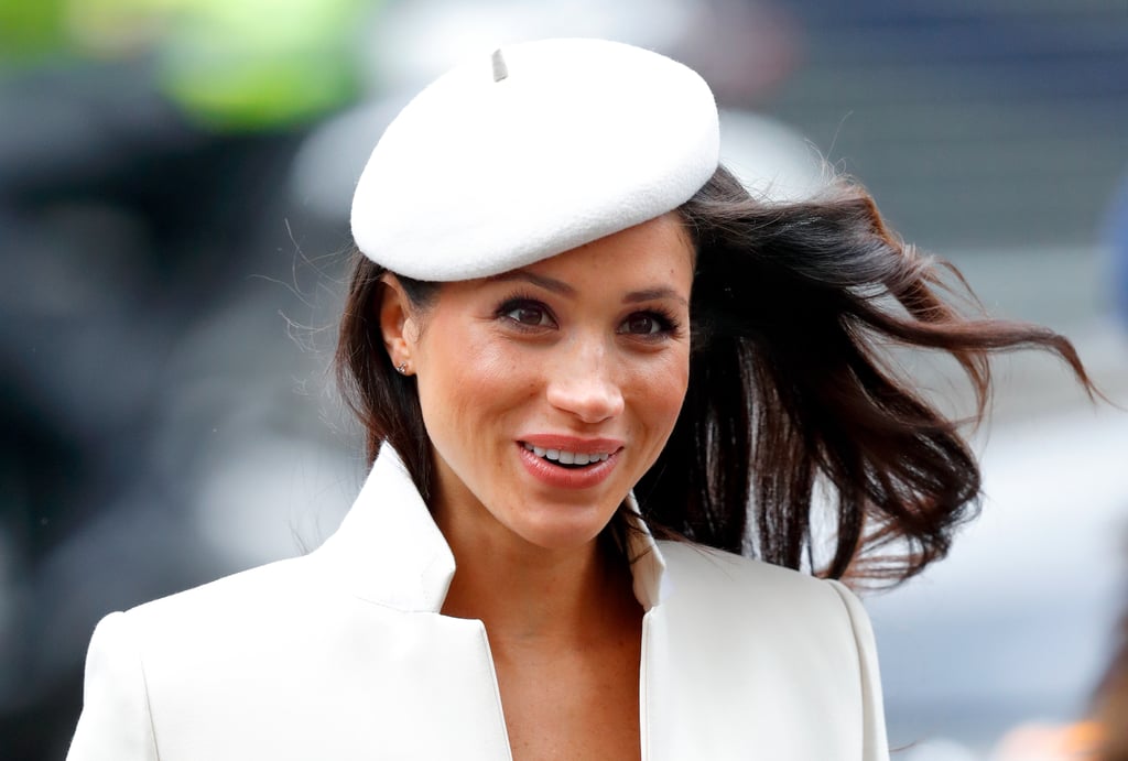 Meghan Wearing Stephen Jones, March 2018