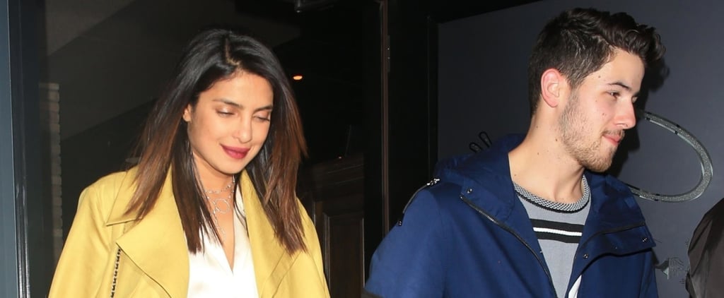 Priyanka Chopra in Yellow Coat With Nick Jonas