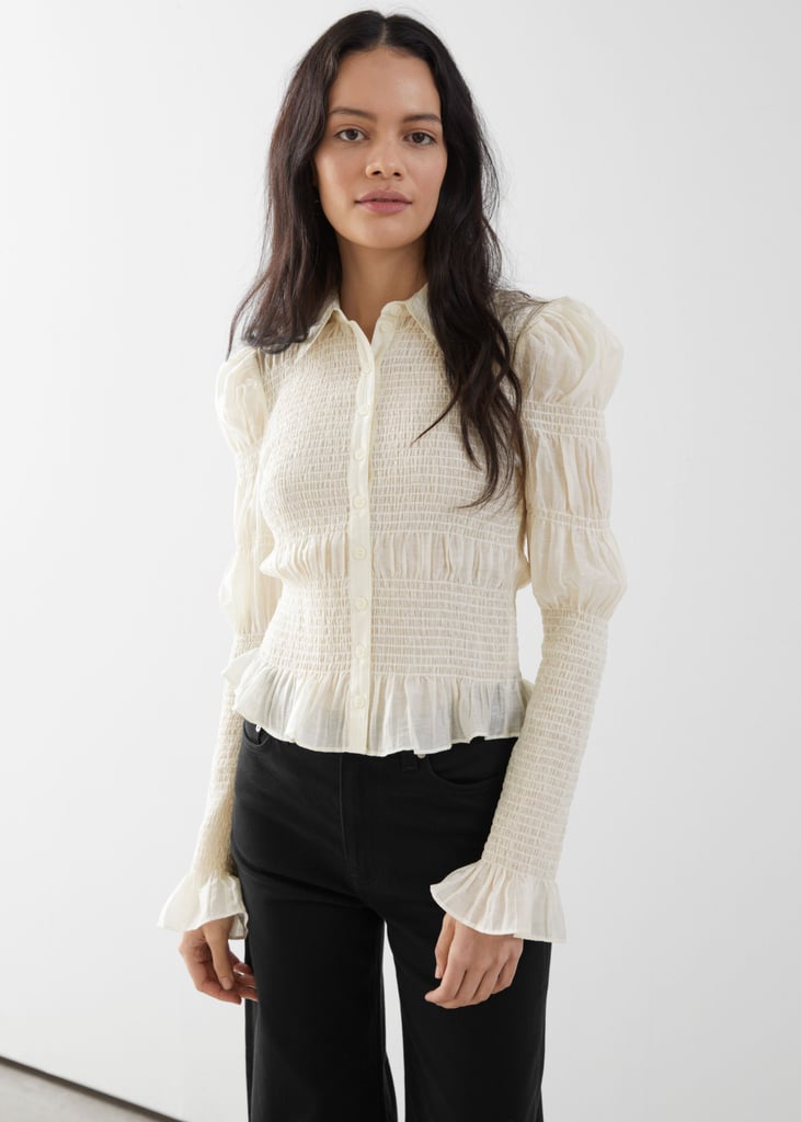 Fitted Smocked Shirt Black Friday Fashion Deals and Sales 2020 POPSUGAR Fashion Photo 6