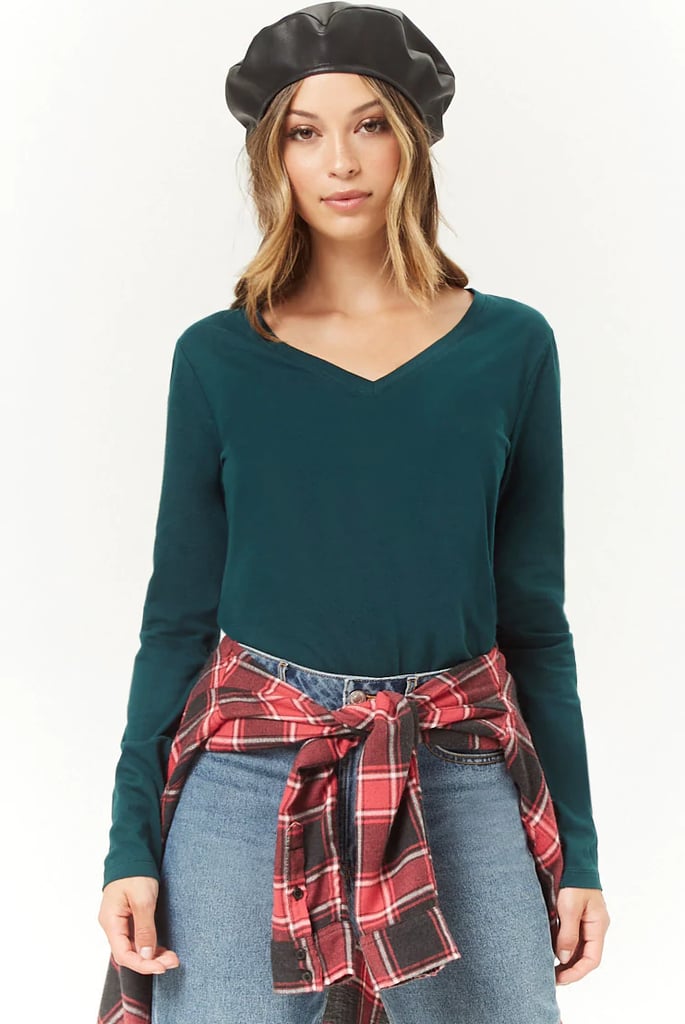 Forever 21 V-Neck Knit Top
