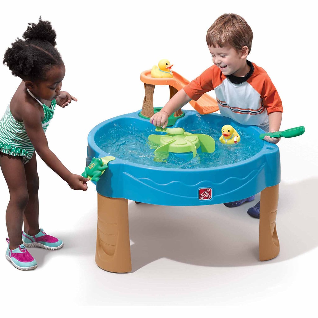 Kids don't have to be in the pool to have fun with the water. This Step2 Duck Pond Water Table with Water Toys ($60) let's them safely dabble in water fun.