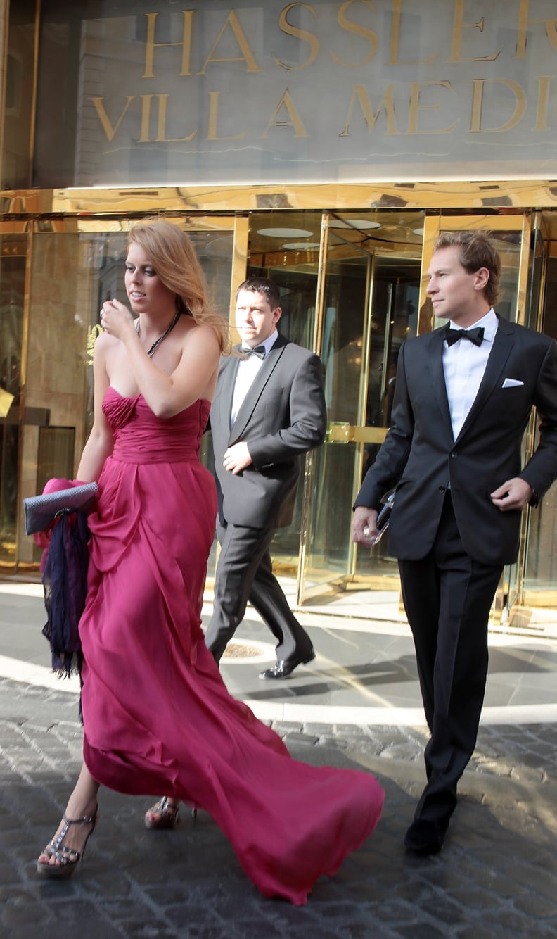There's Nothing So Glamorous as Dashing From Your Hotel in a Floor-Length Gown