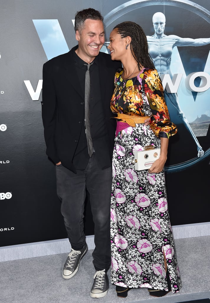 Thandie Newton and Ol Parker at HBO's Westworld Premiere, 2016