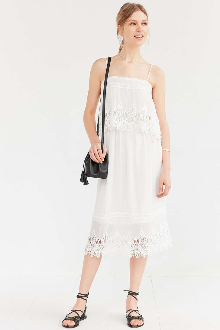 lace overlay midi