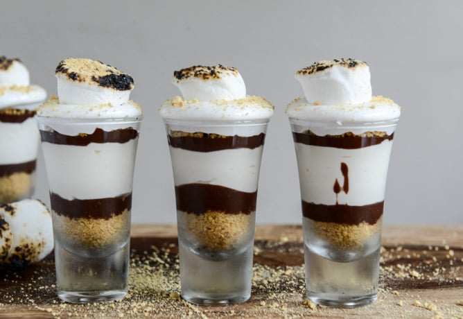 No-Bake S'mores Cheesecakes