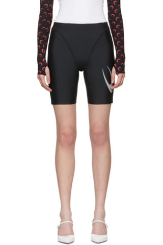 Marine Serre Black Cycling Shorts