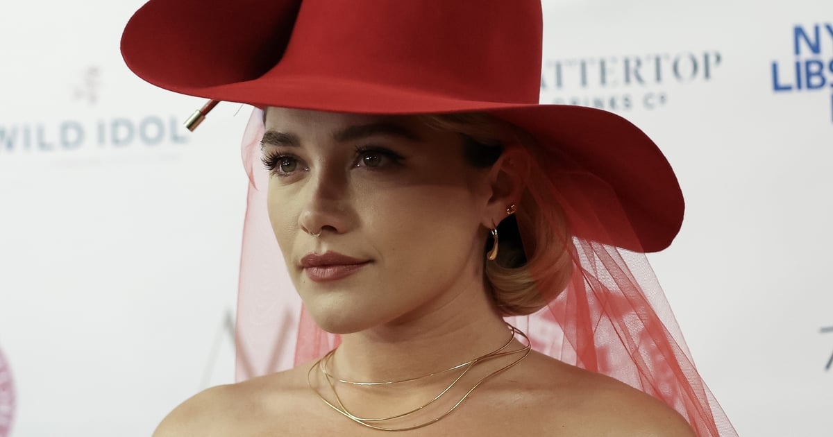 Florence Pugh Wears A Nude Valentino Dress On Vanity Fair POPSUGAR 