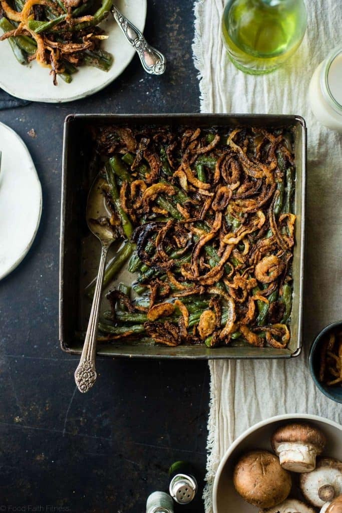 Creamy Vegan Green Bean Casserole