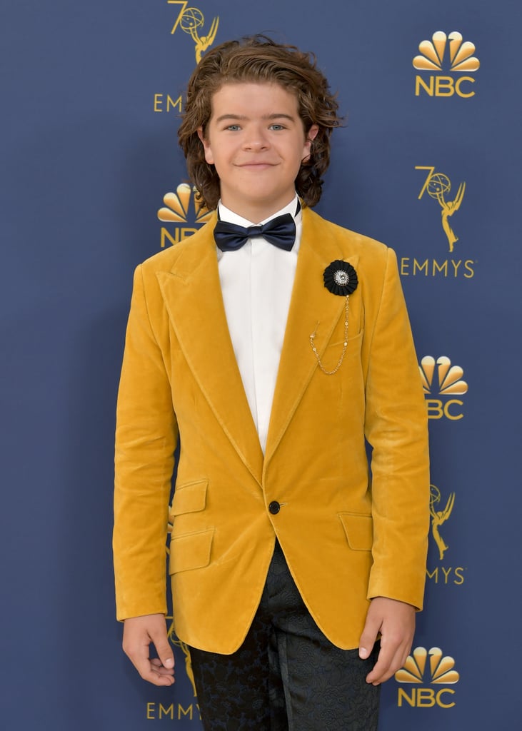 Joe Keery and Gaten Matarazzo at the Emmys 2018