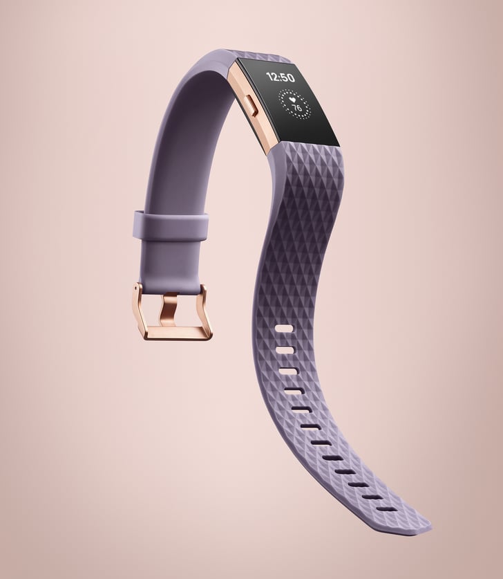 Fitbit Charge 2 in Lavender Rose Gold | Try to Control Your Excitement: Fitbit Launched 2 New Products, Tory Burch Accessories, More | POPSUGAR Fitness Photo 6