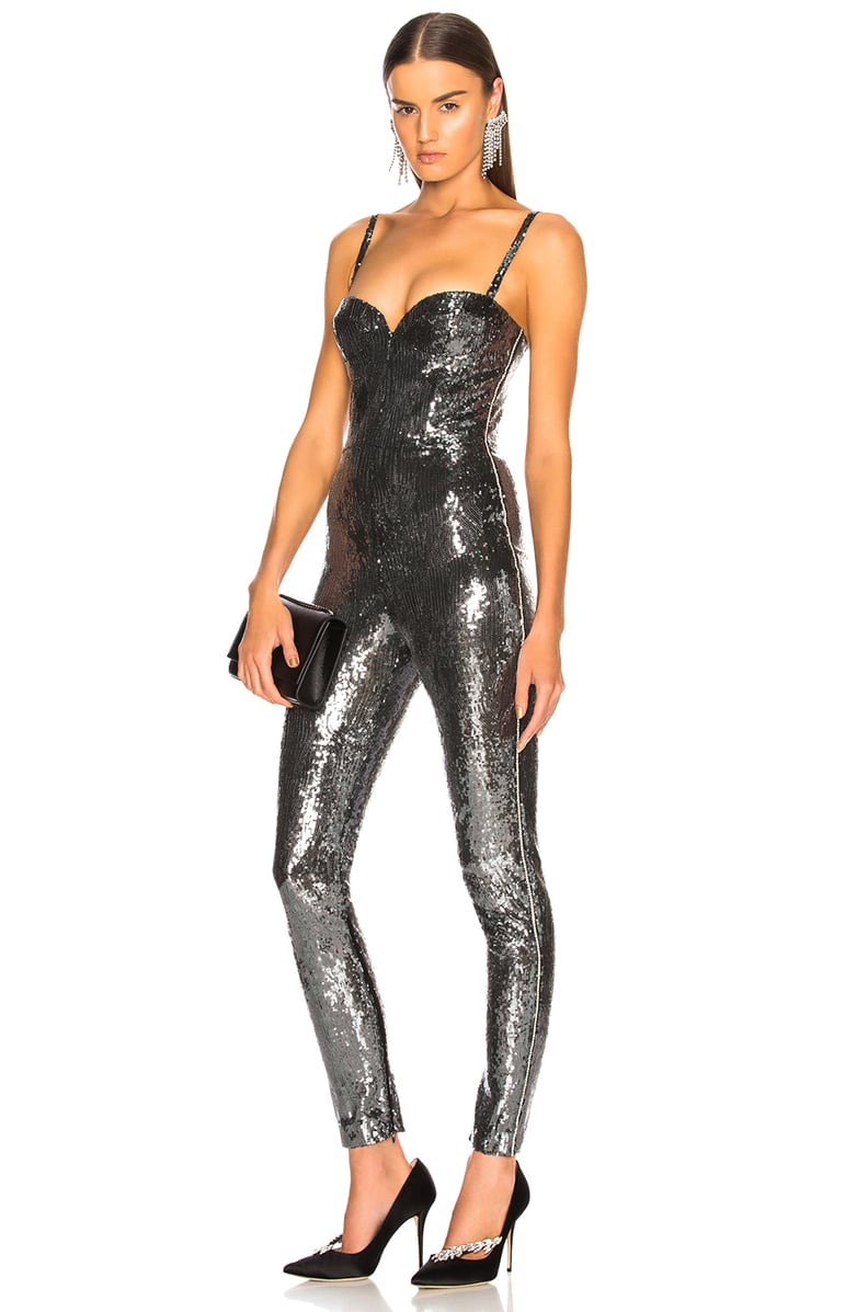 Dundas Sequin Bustier Skinny Jumpsuit