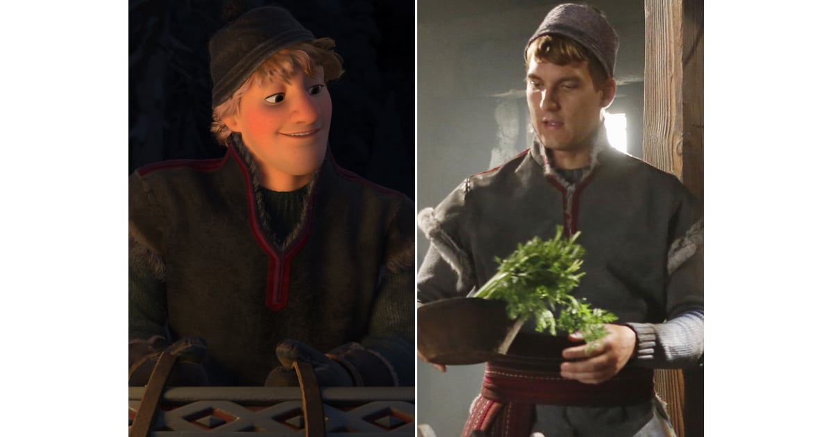 Kristoff Once Upon a Time's Frozen Cast With Animated Characters