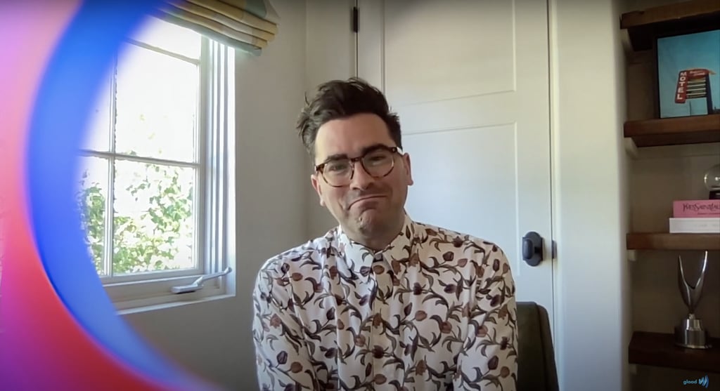 Dan Levy Wore a Rose Shirt to the 2021 GLAAD Media Awards