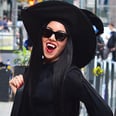 Aubrey Plaza Is Nearly Unrecognizable in a Black Wig and Vampire-Witch Costume