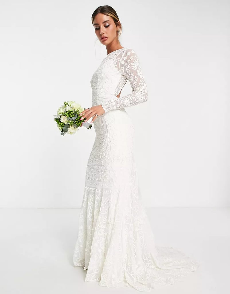 A Lace Wedding Dress: ASOS Edition Connie Tonal Cornelli Embroidered Wedding Dress