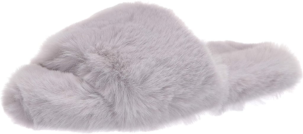 The Drop Marina Faux Fur Cottage Slippers