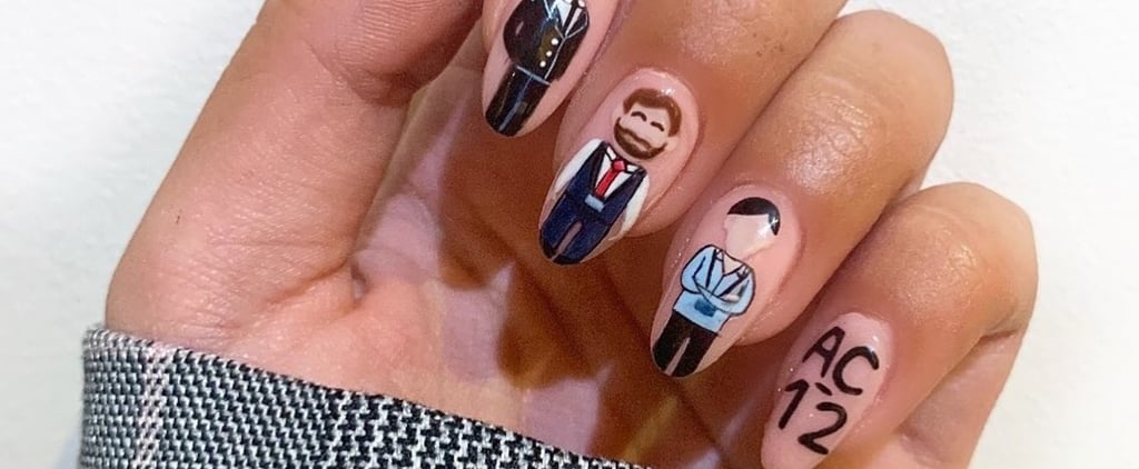 See This Detailed Line of Duty AC-12 Team Nail Art
