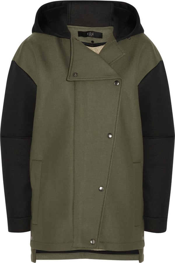 Tibi Hooded Scuba Coat