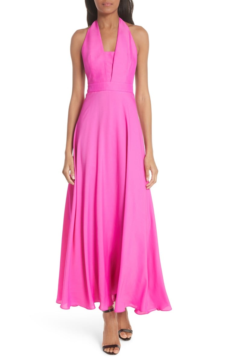 Milly Charlie Halter Maxi Dress