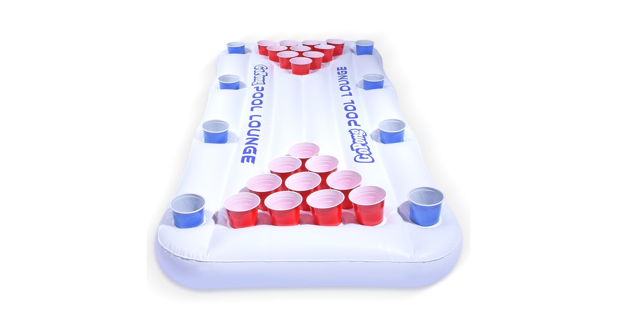 gopong pool inflatable beer pong table floating
