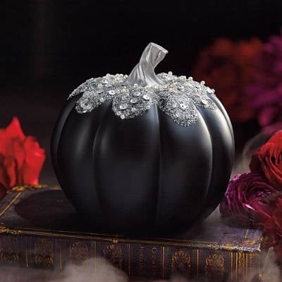 Black Bejeweled Pumpkin