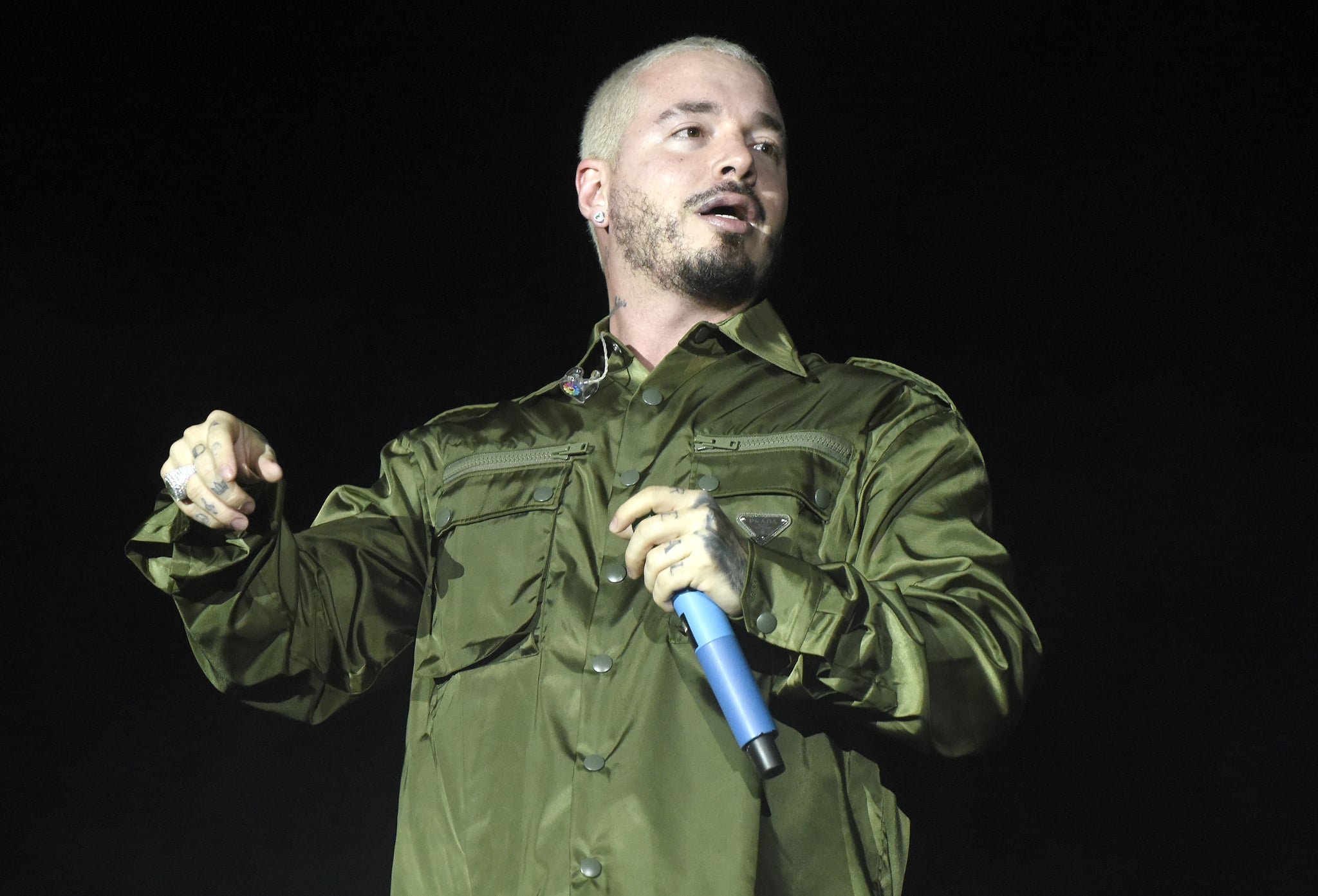 SAN FRANCISCO, CALIFORNIA - OCTOBER 31: J Balvin performs during the 2021 Outside Lands Music and Arts festival at Golden Gate Park on October 31, 2021 in San Francisco, California. (Photo by Tim Mosenfelder/Getty Images)
