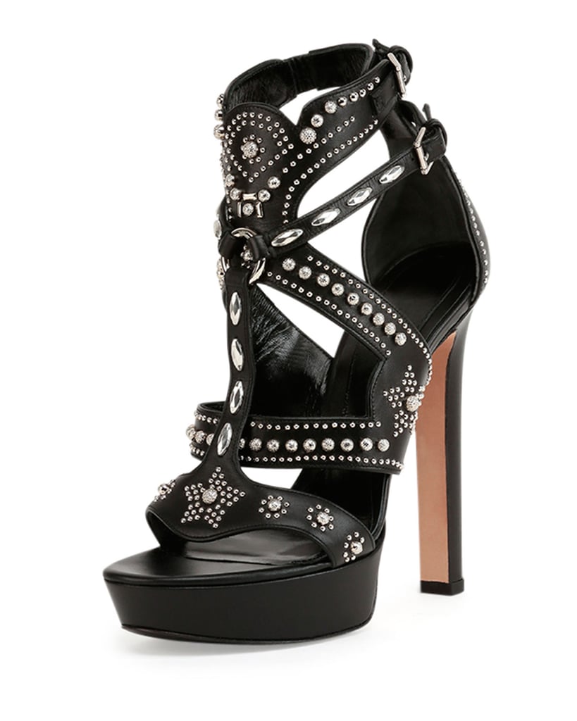 Alexander McQueen Stud-Embellished Strappy Caged Sandal ($1,340)