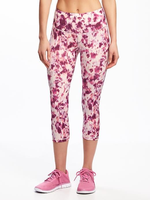 Rise Printed Compression Crops 