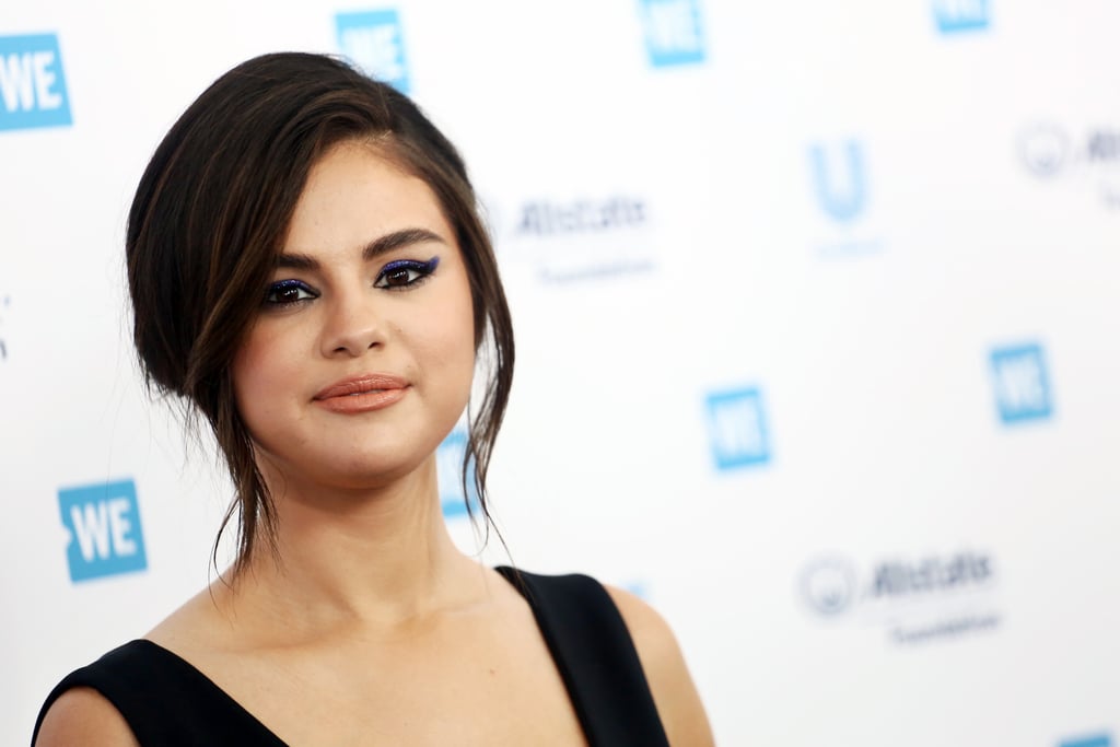 Selena Gomez's Purple Eye Shadow April 2019