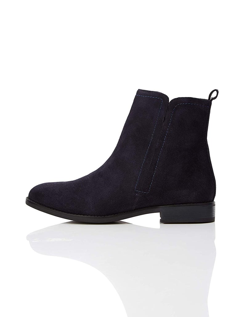 Find. Flat Leather Pull On Ankle Boots
